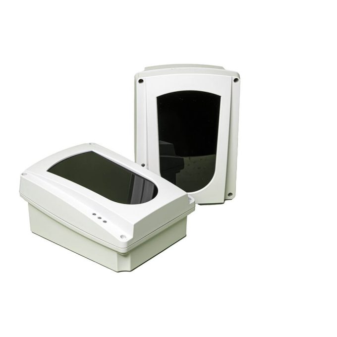 Linear smoke barrier with infrared tx/rx