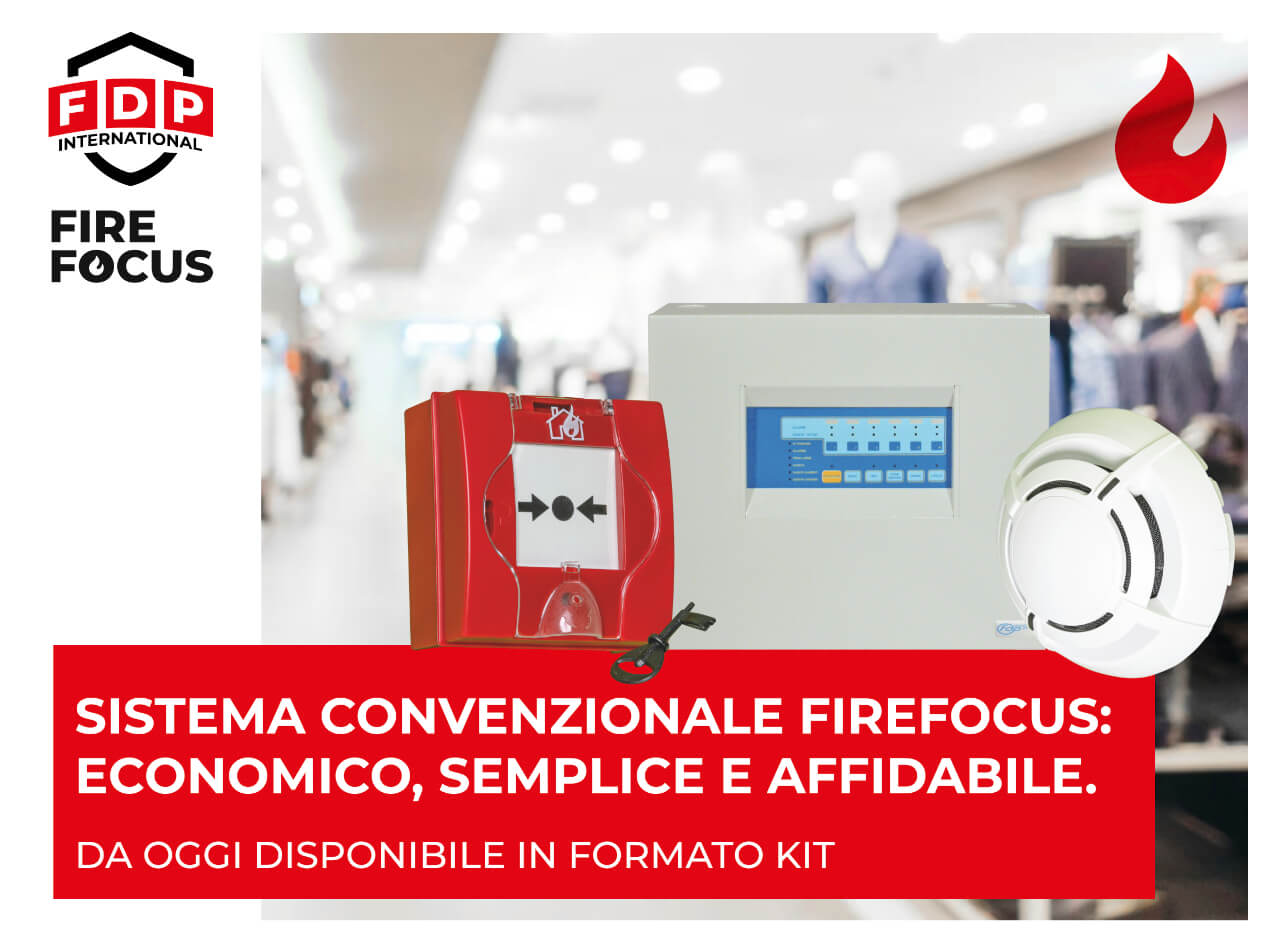 Sistema convenzionale FireFocus: economico e semplice per gli impianti meno complessi
